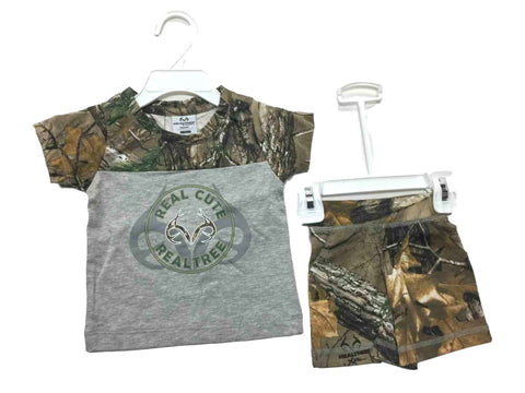 Shop Realtree Camouflage Colosseum BABY INFANT Gray T-Shirt & Camo Shorts Outfit Set - Sporting Up
