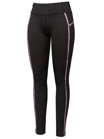 Boutique realtree camouflage colisée femmes noir violet athlétique longueur cheville leggings - sporting up