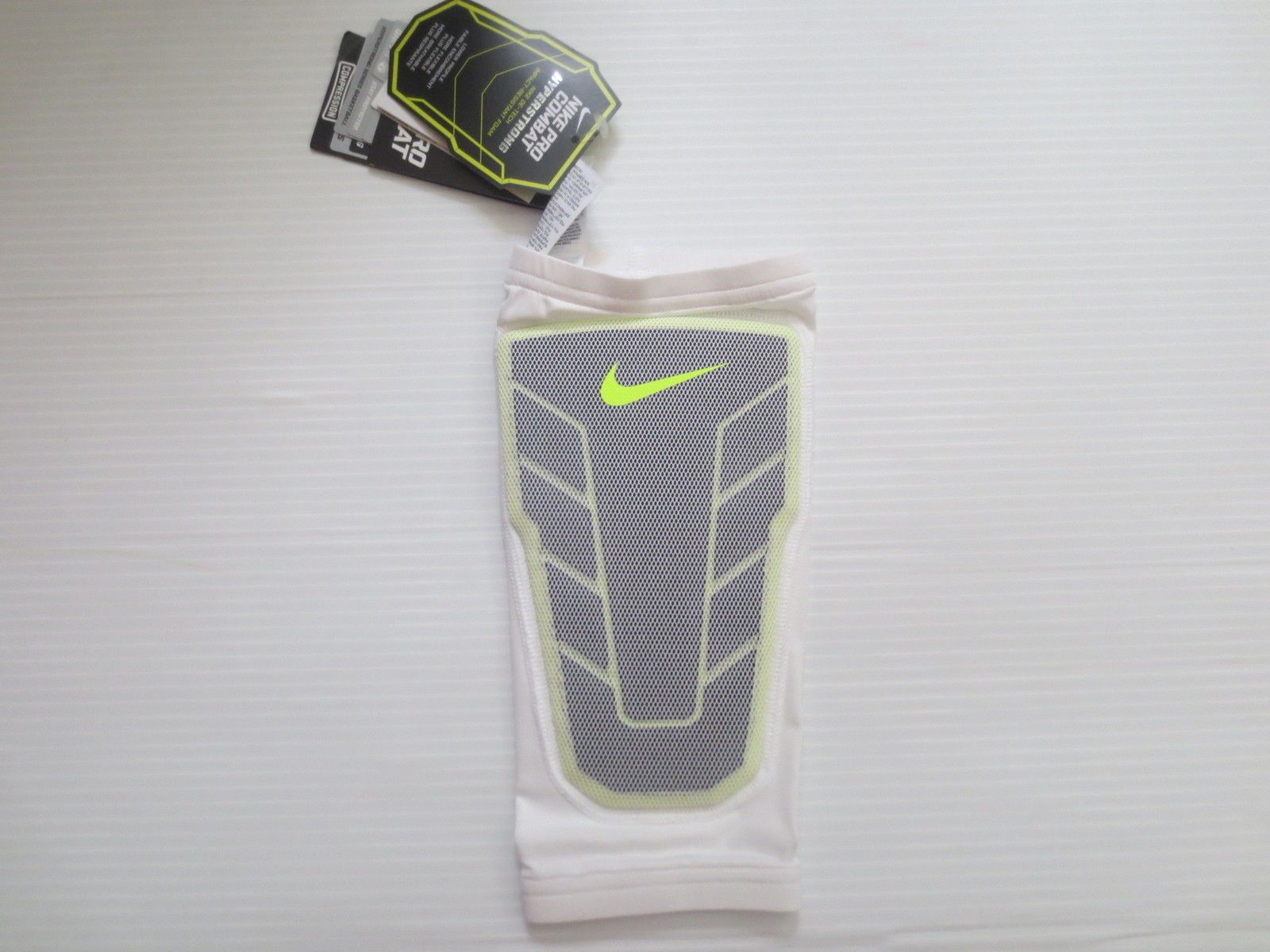 Nike Pro Combat Hyperstrong Black & Neon Green Compression Shin