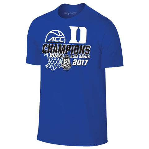 Shop Duke Blue Devils 2017 ACC Basketball Tournament Champions Locker Room T-Shirt - Sporting Up