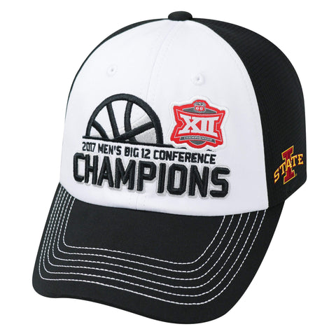 Shop Iowa State Cyclones 2017 Big 12 Basketball Tournament Champs Locker Room Hat Cap - Sporting Up