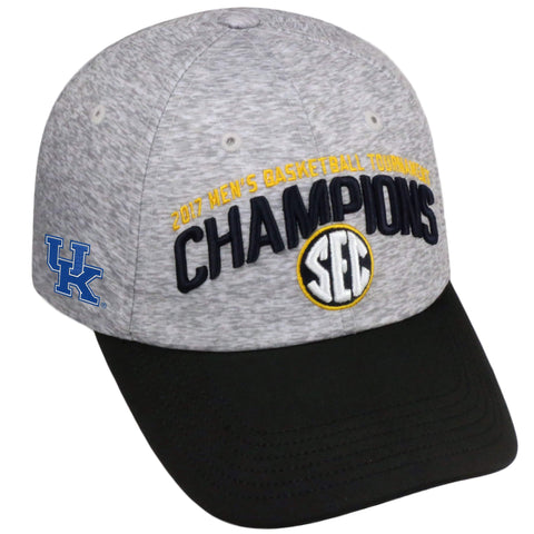 Shop Kentucky Wildcats 2017 SEC Basketball Tournament Champions Locker Room Hat Cap - Sporting Up