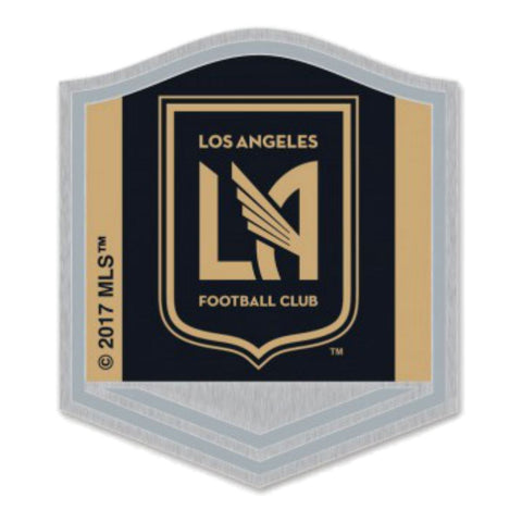 Los angeles fc club de fútbol wincraft negro y oro "placa" pin de solapa de metal - sporting up