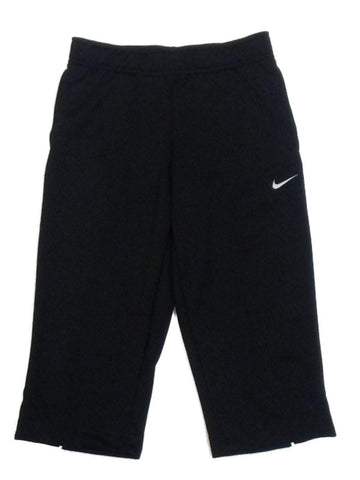 Nike YOUTH GIRLS Black Dri-Fit Drawstring Sweatpants with Pockets (S) - Sporting Up