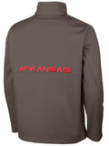 Arkansas Razorbacks Columbia Charcoal Ascender Softshell Full Zip Up Jacket (L) - Sporting Up