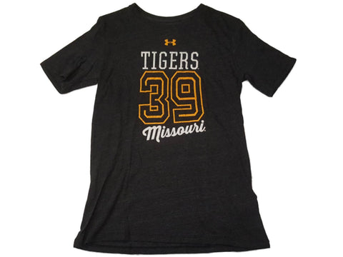 Missouri Tigers Under Armour Heatgear T-shirt gris anthracite pour femme (M) - Sporting Up