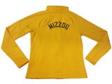 Missouri Tigers Under Armour WOMENS Yellow LS Loose Full Zip Jacket Pockets (M) - Sporting Up
