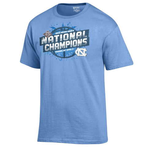 Shop North Carolina Tar Heels Gear 2017 College Basketball National Champions T-Shirt - Sporting Up
