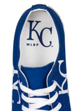 Kansas city royals rad ett unisex blå "kc" logotyp canvas snörskor - sportiga
