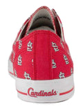 St. Louis Cardinals Row One WOMEN'S Red Multi Logo Canvas Lace Up Shoes - Sporting Up