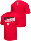 Wisconsin Badgers Colosseum Red Lightweight Breathable Active Workout T-Shirt - Sporting Up