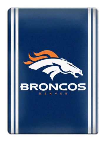 Denver Broncos nfl boelter marcas imán de refrigerador de cerámica azul marino y blanco - deportivo