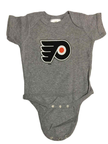 Shop Philadelphia Flyers SAAG BABY INFANT Gray Lap Shoulder One Piece Outfit - Sporting Up