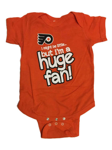 Shop Philadelphia Flyers SAAG BABY INFANT Orange Huge Fan One Piece Outfit - Sporting Up