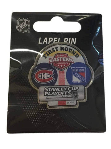 Shop Montreal Canadiens New York Rangers 2017 Stanley Cup Playoffs First Round Pin - Sporting Up