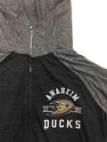 Anaheim ducks saag chaqueta con capucha y cremallera completa gris bicolor para mujer - sporting up