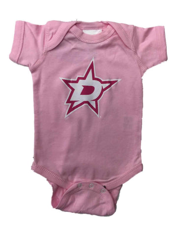 Shop Dallas Stars SAAG INFANT BABY Girl's Pink Lap Shoulder One Piece Outfit - Sporting Up