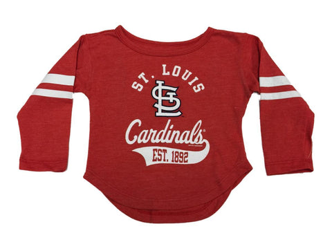 Shop St. Louis Cardinals SAAG TODDLER Girl's Red Long Sleeve Jersey T-Shirt - Sporting Up
