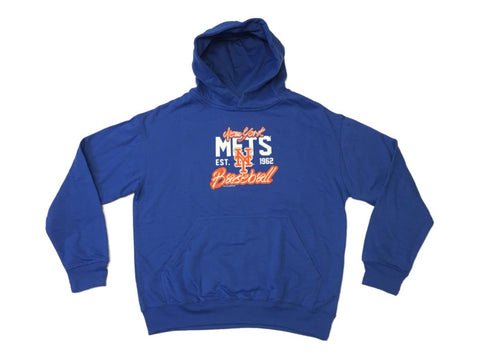 Shoppen Sie das New York Mets Saag Jugend-Unisex-Sweatshirt mit langem Arm in Blau – sportlich