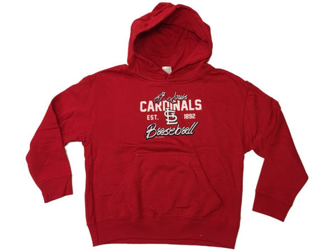 Butik St. louis cardinals saag ungdom unisex röd långärmad hoodie sweatshirt - sporting up