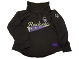 Colorado Rockies Saag Womens Black Ls Sweat-shirt à col cheminée - Sporting Up