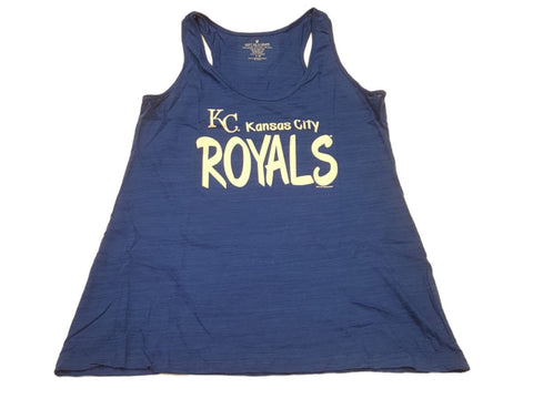 Compre camiseta sin mangas con espalda cruzada azul de talla grande para mujer saag de kansas city royals - sporting up