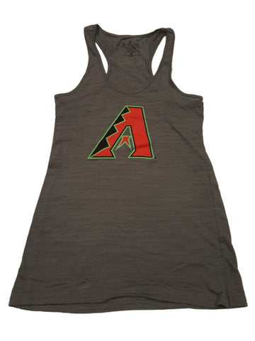 Arizona Diamondbacks Saag camiseta sin mangas gris con espalda cruzada para mujer - sporting up