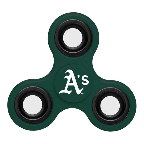 Oakland Athletics MLB Green Three Way Diztracto Fidget Hand Spinner - Sporting Up