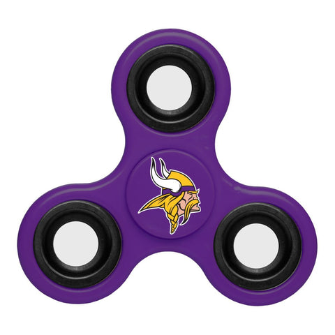 Shop Minnesota Vikings NFL Purple Three Way Diztracto Fidget Hand Spinner - Sporting Up