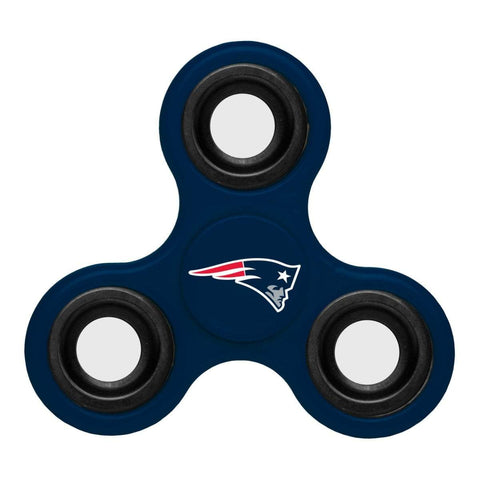 Shop New England Patriots NFL Navy Three Way Diztracto Fidget Hand Spinner - Sporting Up