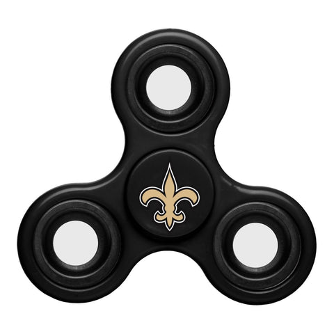 Saints de la Nouvelle-Orléans nfl noir à trois voies diztracto fidget hand spinner - sporting up