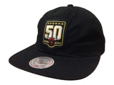 Chicago Bulls Mitchell & Ness Black 50 Years Adj. Strapback Flat Bill Hat Cap - Sporting Up