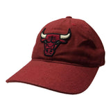 Chicago Bulls Mitchell & Ness Dark Red Adjustable Snapback Relax Hat Cap - Sporting Up