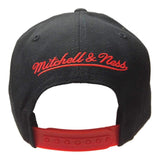 Chicago Bulls Mitchell & Ness Black Tropical Adj. Snapback Flat Bill Hat Cap - Sporting Up