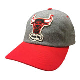 Chicago Bulls Mitchell & Ness Gray Wool Windy City Adj. Snapback Relax Hat Cap - Sporting Up