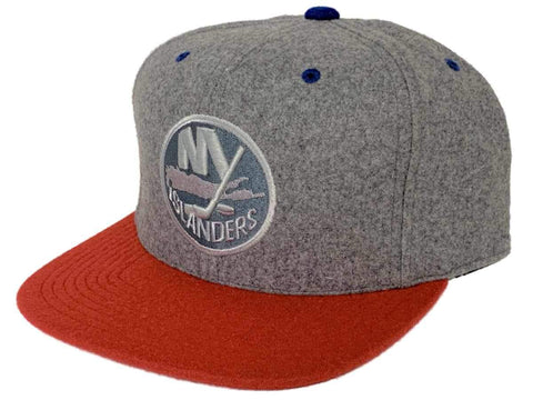 Shop New York Islanders Mitchell & Ness Wool Hi Crown Fitted Flat Bill Hat Cap 7 3/8 - Sporting Up