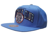New York City FC Mitchell & Ness Light Blue "Football Club" Adj. Flat Bill Hat - Sporting Up