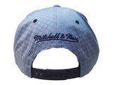 New York City FC Mitchell & Ness Blue Pattern Tweed Structured Flat Bill Hat - Sporting Up