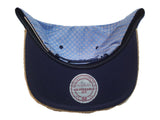 New York City FC Mitchell & Ness Blue Pattern Tweed Structured Flat Bill Hat - Sporting Up