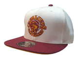 Cleveland Cavaliers Mitchell & Ness White Flat Bill Fitted Hat Cap (7 3/8) - Sporting Up