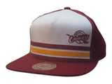 Cleveland Cavaliers Mitchell & Ness White Maroon Flat Bill Snapback Hat Cap - Sporting Up