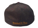 Cleveland Cavaliers Mitchell & Ness Brown Tweed Fitted Flat Bill Hat Cap (7 3/8) - Sporting Up