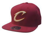 Cleveland cavaliers mitchell & ness blekt röd monterad flat bill hattmössa (7 3/8) - sportig