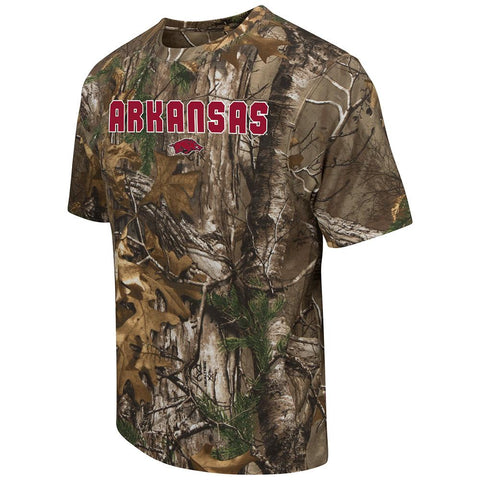 Shop Arkansas Razorbacks Colosseum Realtree Xtra Camouflage Short Sleeve T-Shirt - Sporting Up