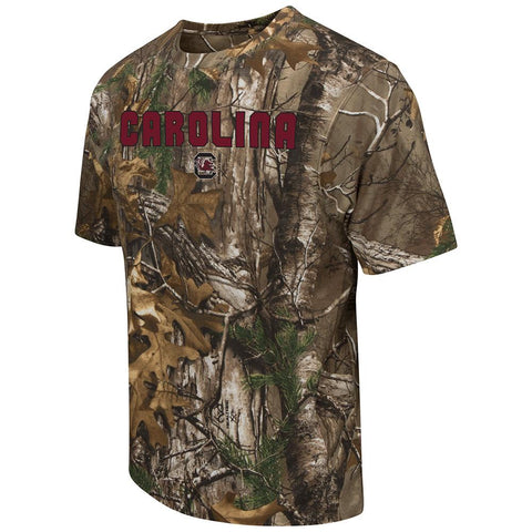 T-shirt à manches courtes camouflage des Gamecocks de Caroline du Sud Colosseum Realtree Xtra Camo - Sporting Up