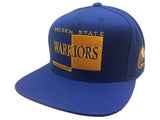 Golden State Warriors Mitchell & Ness Blue Adj. Snapback Flat Bill Hat Cap - Sporting Up