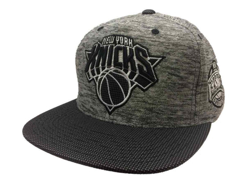 Shop New York Knicks Mitchell & Ness Gray Static Adj. Snapback Flat Bill Hat Cap - Sporting Up