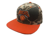New York Knicks Mitchell & Ness Camo & Orange Adj. Snapback Flat Bill Hat Cap - Sporting Up