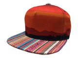 Mitchell & Ness Desert Sunset Multi-Color Adjustable Snapback Flat Bill Hat Cap - Sporting Up