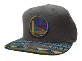Golden State Warriors Mitchell & Ness Tribal Structured Flat Bill Snapback Hat - Sporting Up